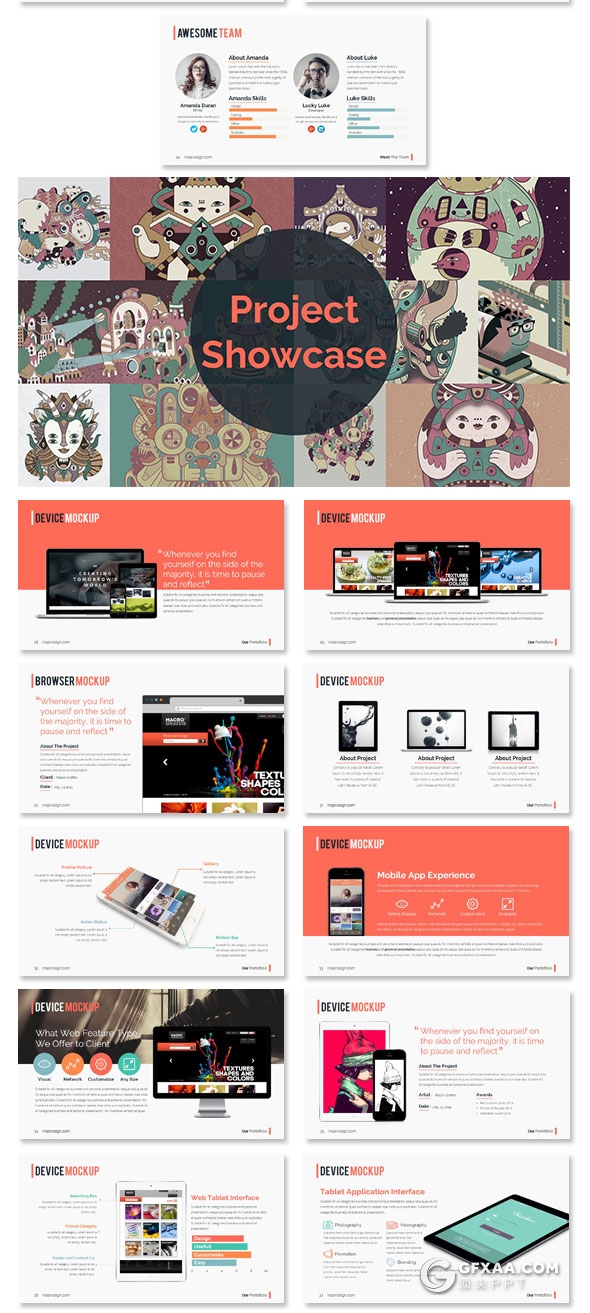 114页欧美商务数据报告业务分析keynote模板 - 顶尖PPT