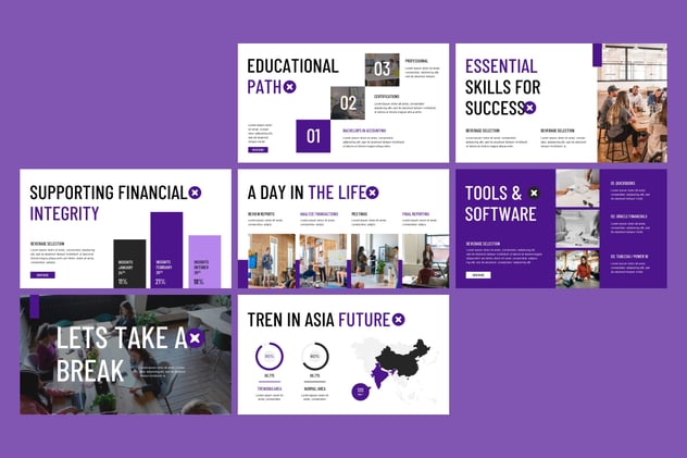 会计分析财务报表统计PPT模板 - 顶尖PPT