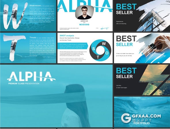 187页6种配色创意商务多用途PPT模板 - 顶尖PPT