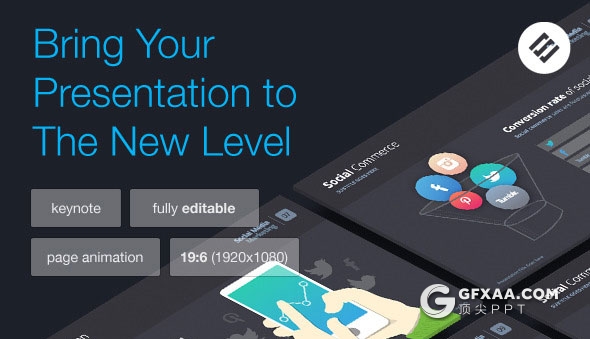 79页深色底精美图形图标设计keynote模板 - 顶尖PPT