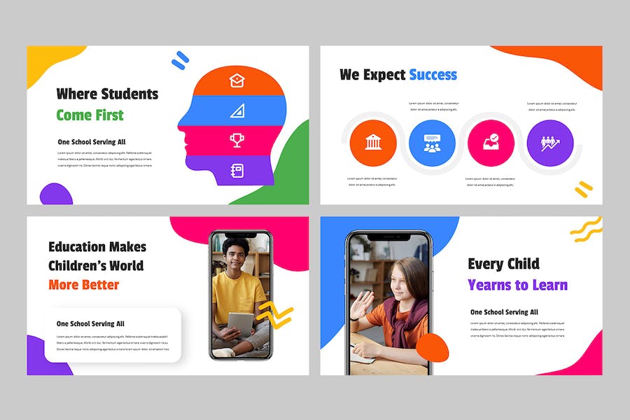 校友儿童教育培训活动Keynote模板 - 顶尖PPT