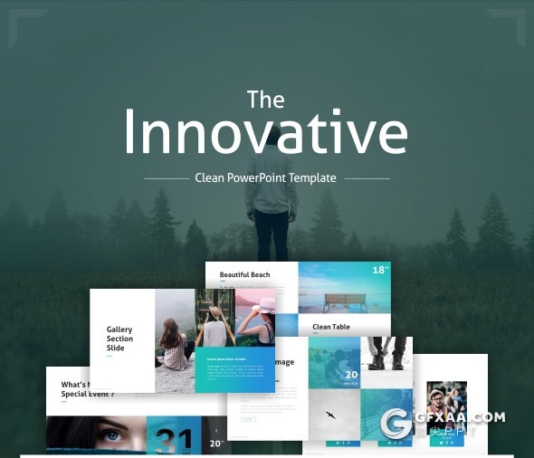 10种配色主题65页图片展示类PPT模板 - 顶尖PPT