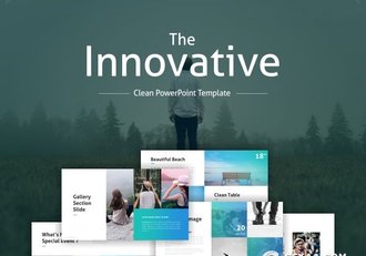 10种配色主题65页图片展示类PPT模板 - 顶尖PPT