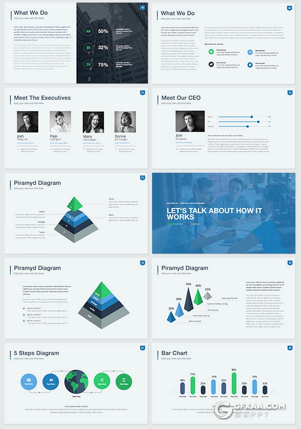 45页业务合作洽谈数据信息展示keynote模板 - 顶尖PPT