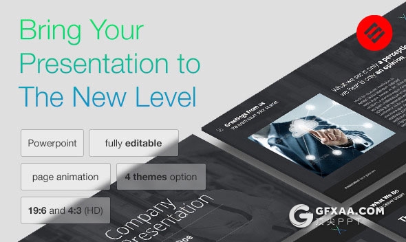 44页精美设计效果keynote模板2种尺寸4种颜色 - 顶尖PPT