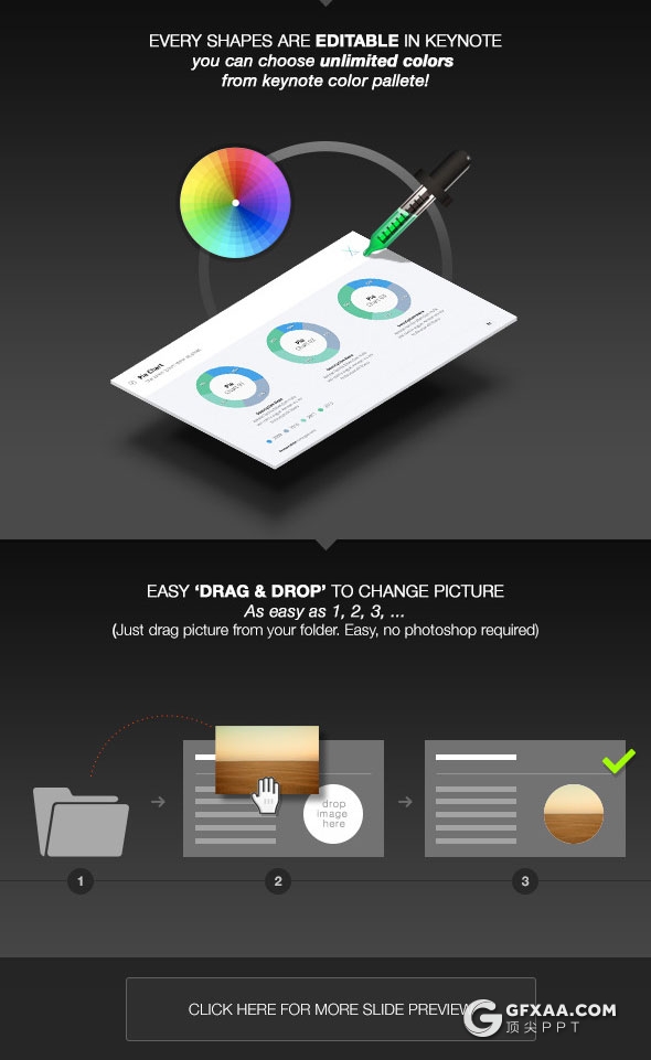 44页精美设计效果keynote模板2种尺寸4种颜色 - 顶尖PPT