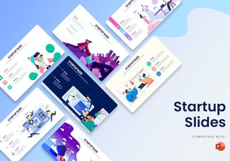 企业初创项目发展信息图表PPT模板 - 顶尖PPT