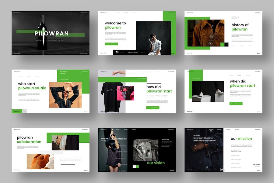 产品业务展示营销策划摄影展示通用PPT模板 - 顶尖PPT