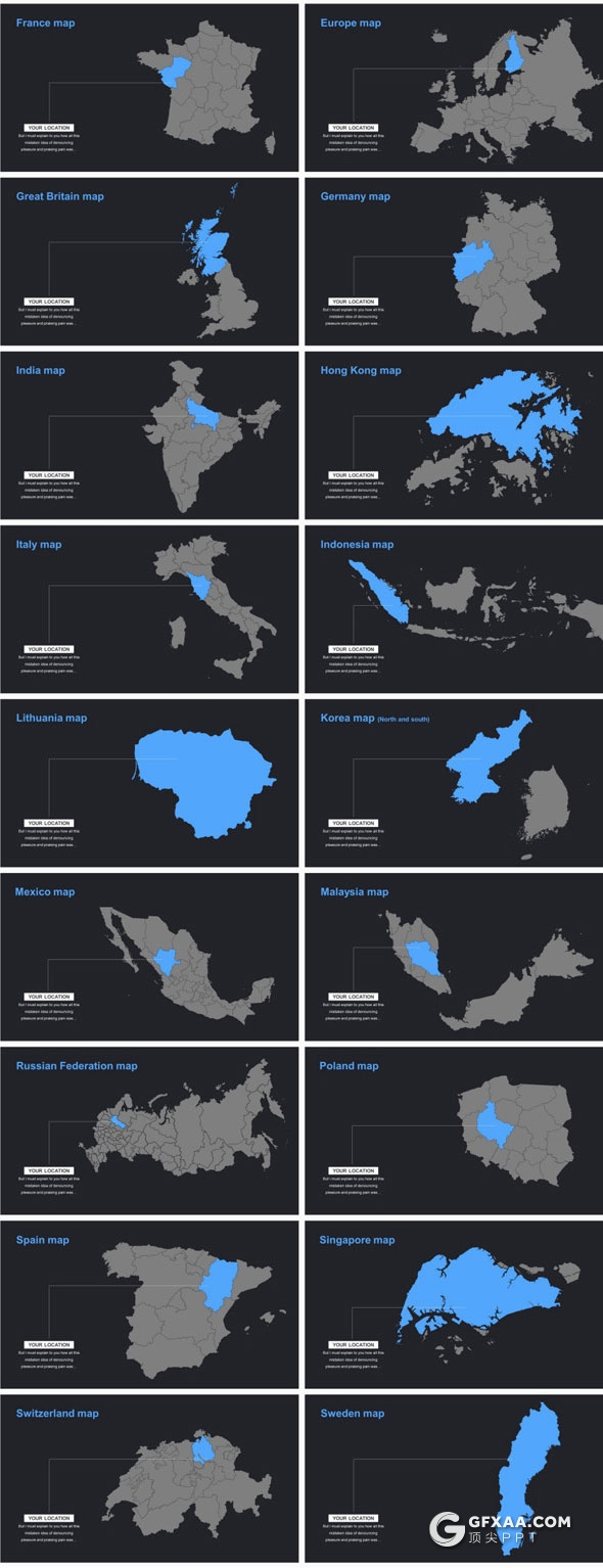 174页7种配色创意剪切图片多用途PPT模板 - 顶尖PPT