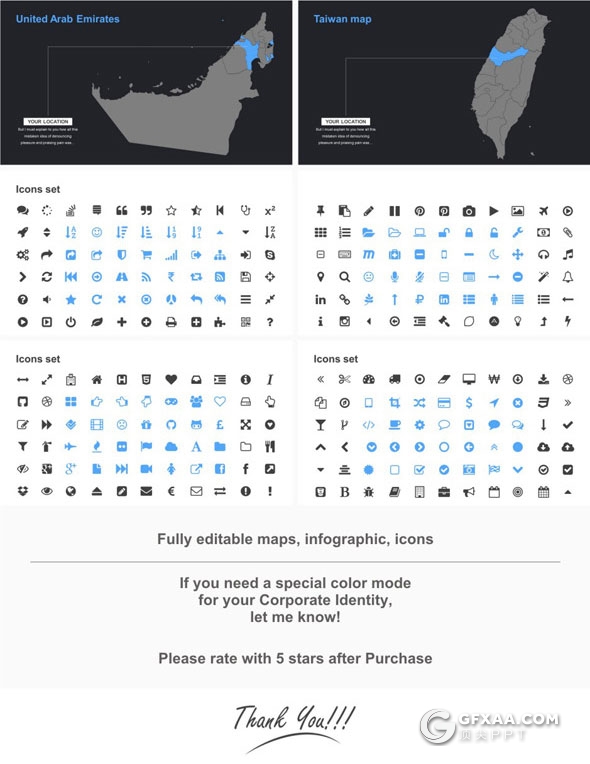 174页7种配色创意剪切图片多用途PPT模板 - 顶尖PPT