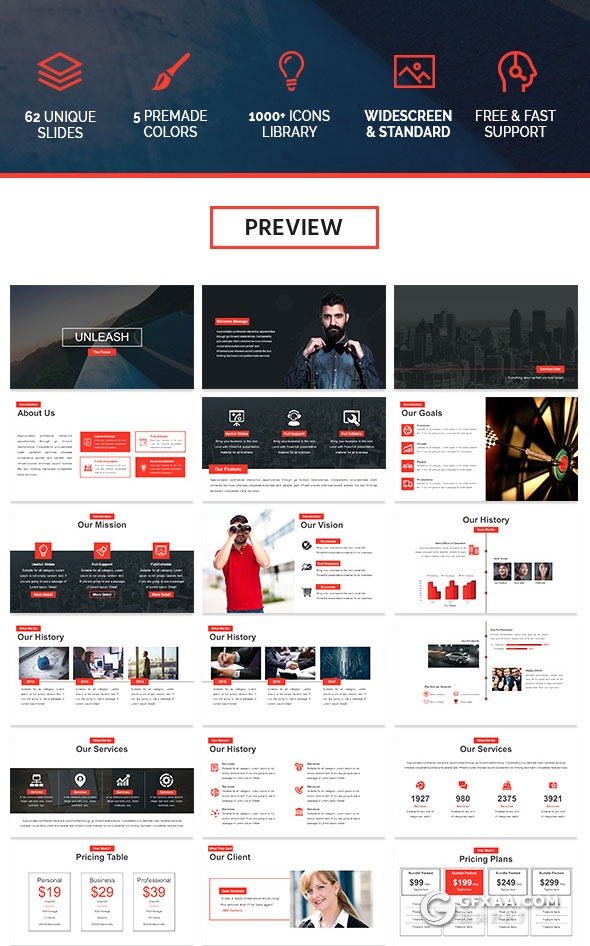 62页6种配色公司会议公司人员介绍keynote模板 - 顶尖PPT