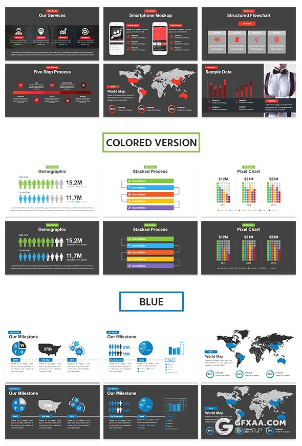 62页6种配色公司会议公司人员介绍keynote模板 - 顶尖PPT