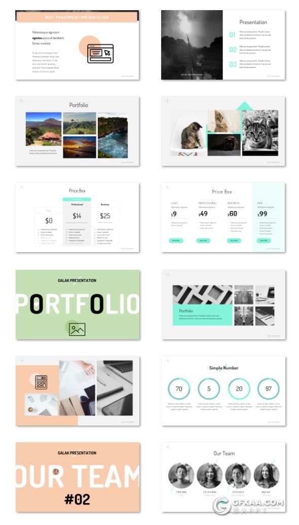 133页文艺唯美靓丽配色风格PPT模板 - 顶尖PPT