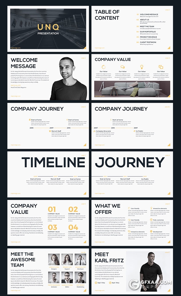 82页室内设计公司人员介绍6种配色主题keynote模板 - 顶尖PPT