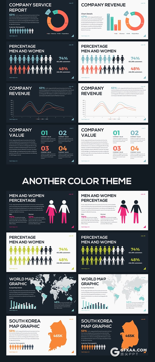 82页室内设计公司人员介绍6种配色主题keynote模板 - 顶尖PPT