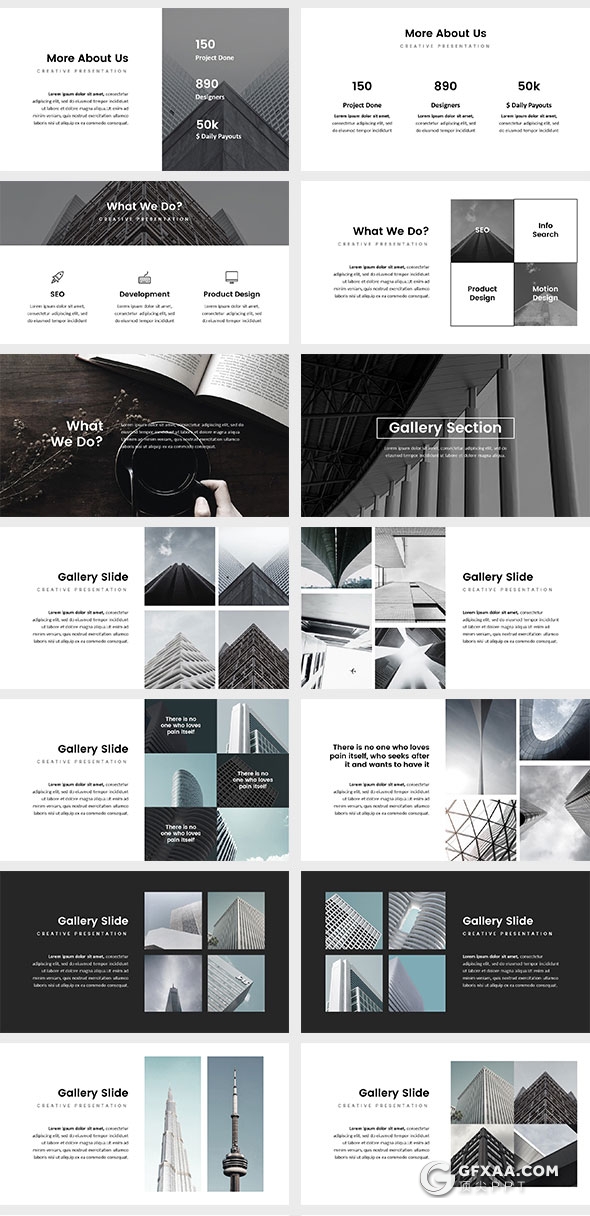 80页文艺唯美风格图片展示keynote模板 - 顶尖PPT