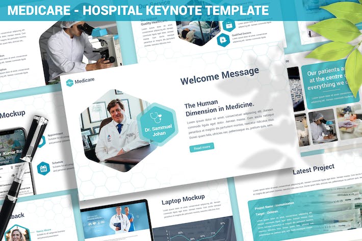医疗保险健康保障服务方案Keynote模板 - 顶尖PPT