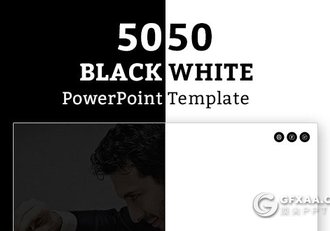 50页黑白灰业务合作工作总结PPT模板 - 顶尖PPT