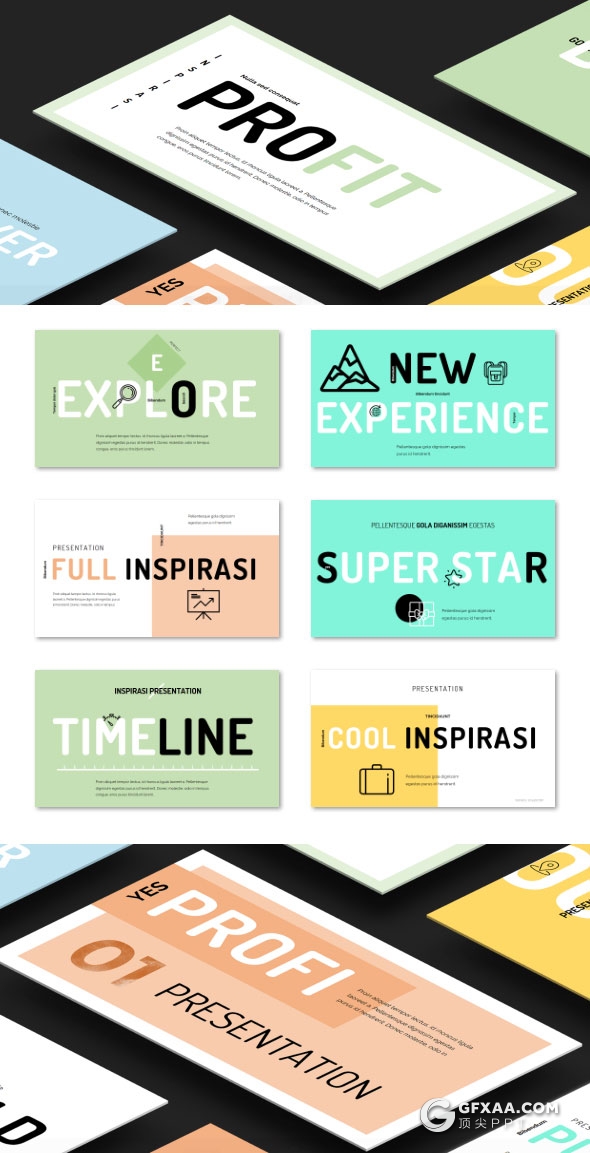 75页文艺唯美风格PPT模板3种比例 - 顶尖PPT