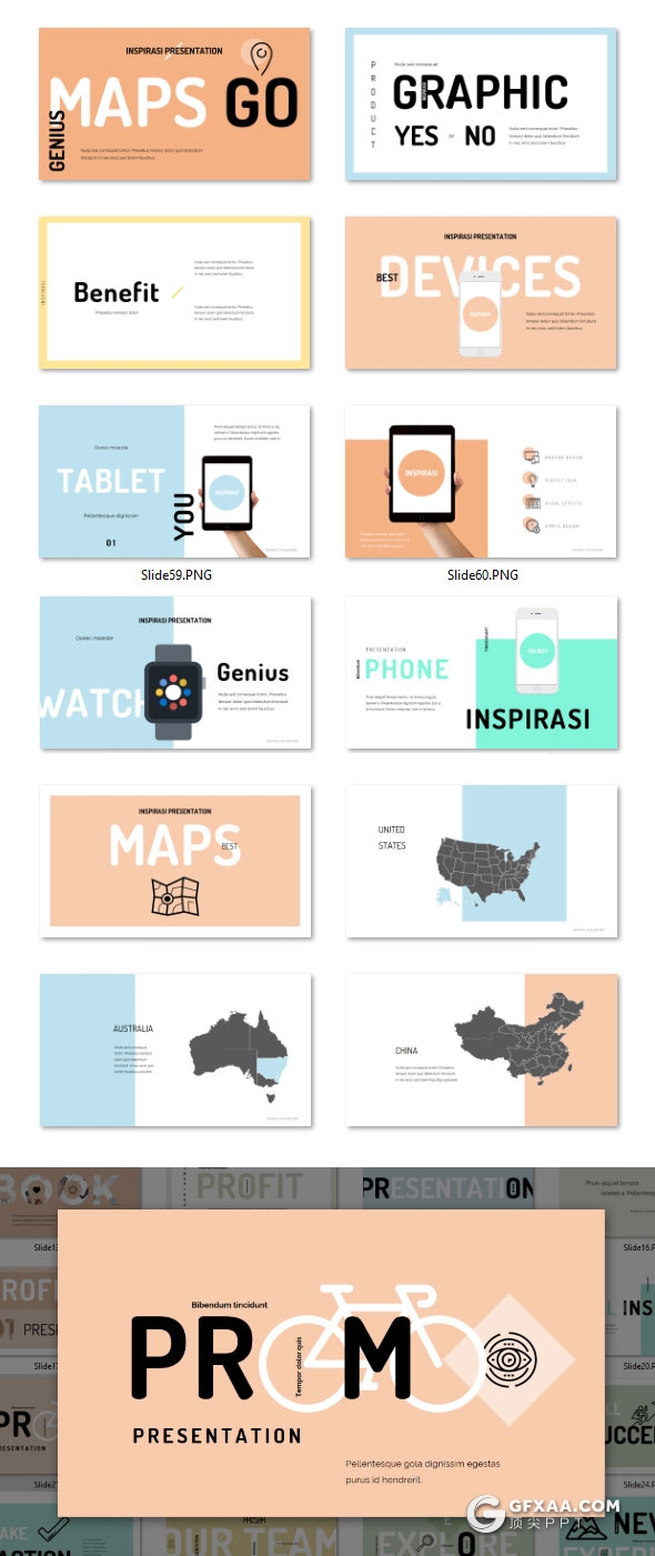 75页文艺唯美风格PPT模板3种比例 - 顶尖PPT