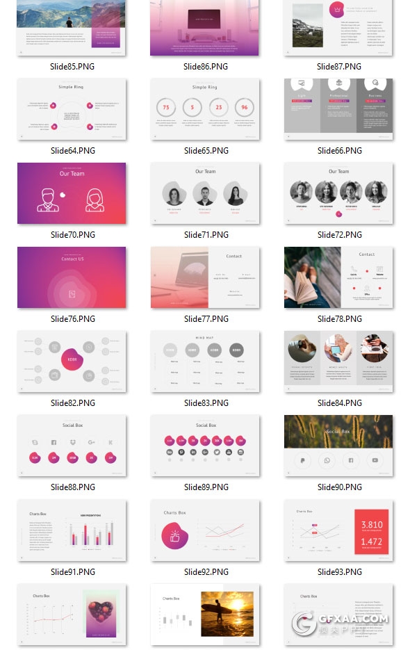 146页简约文艺渐变紫色系PPT模板 - 顶尖PPT