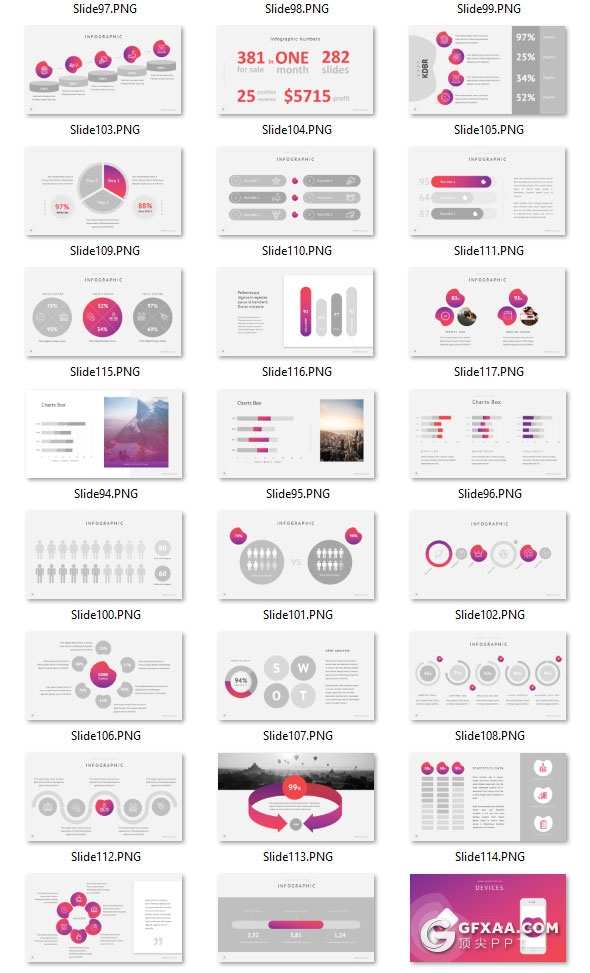 146页简约文艺渐变紫色系PPT模板 - 顶尖PPT