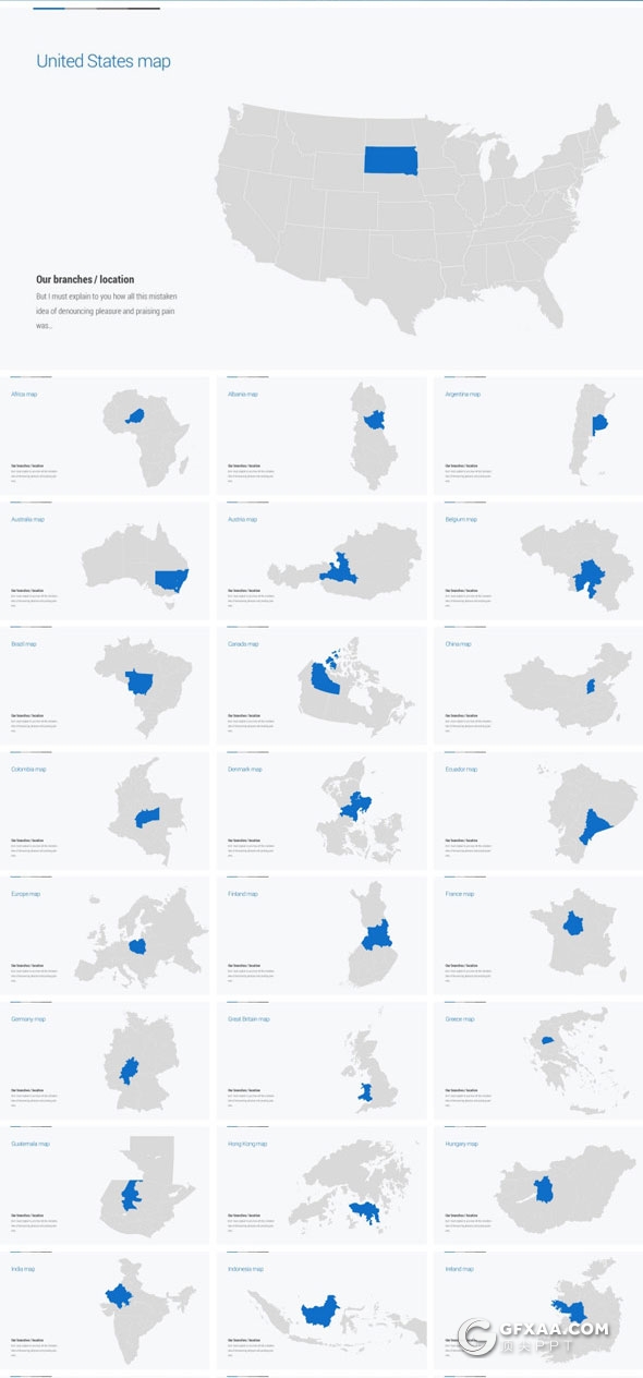 179页卡通人物蓝色商务风格PPT模板 - 顶尖PPT