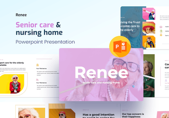养老院护理服务展示专业PPT模板 - 顶尖PPT
