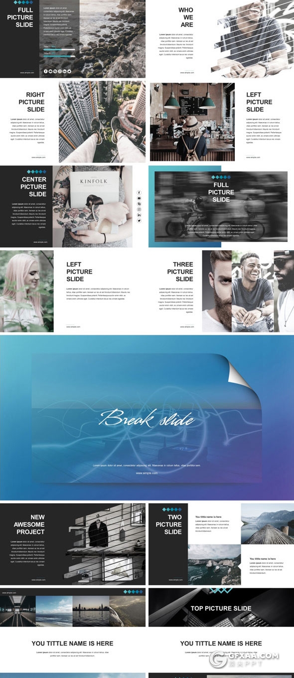 156页11种配色多种图形图表通用PPT模板 - 顶尖PPT