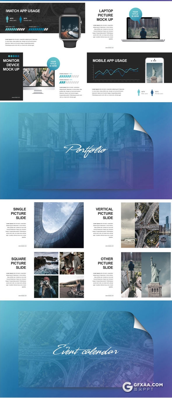 156页11种配色多种图形图表通用PPT模板 - 顶尖PPT