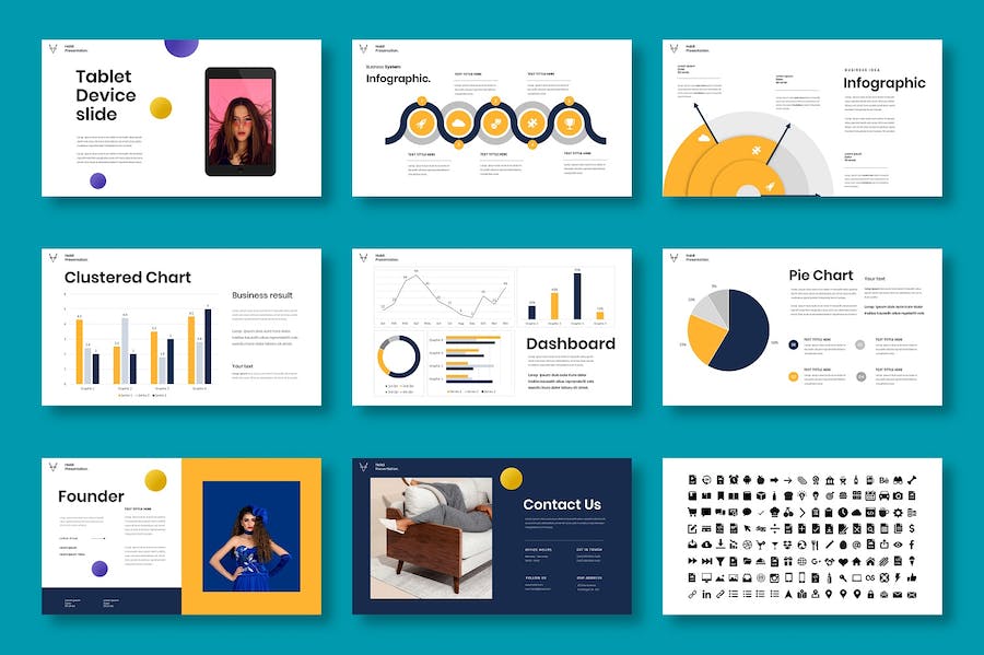 商务企业品牌营销推广Keynote模板 - 顶尖PPT