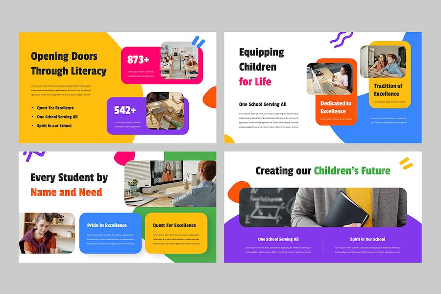 校友儿童教育培训活动Keynote模板 - 顶尖PPT