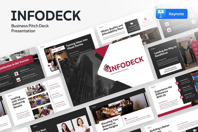 商业演讲平台主题展示Keynote模板 - 顶尖PPT