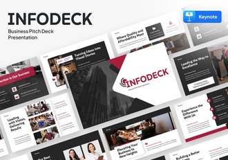 商业演讲平台主题展示Keynote模板 - 顶尖PPT