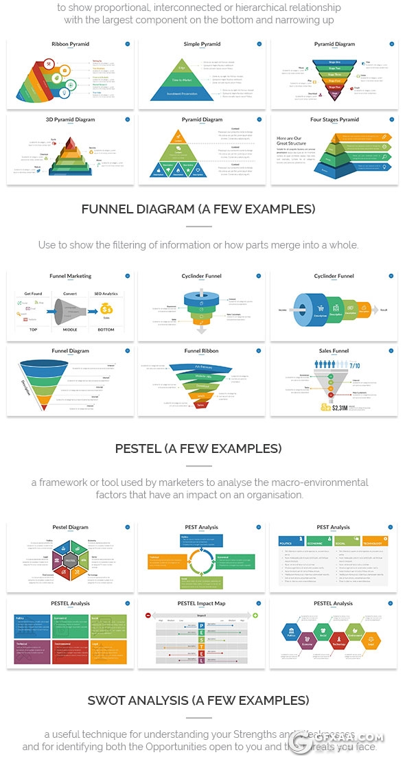 671页大型多用途PPT模板多种图表合集全动画演示 - 顶尖PPT