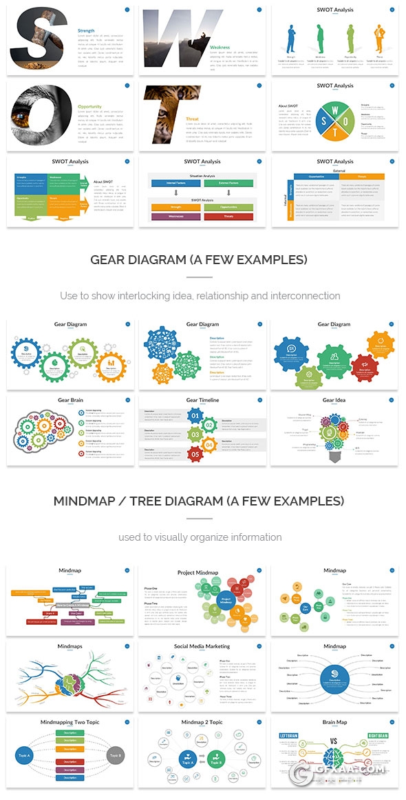 671页大型多用途PPT模板多种图表合集全动画演示 - 顶尖PPT