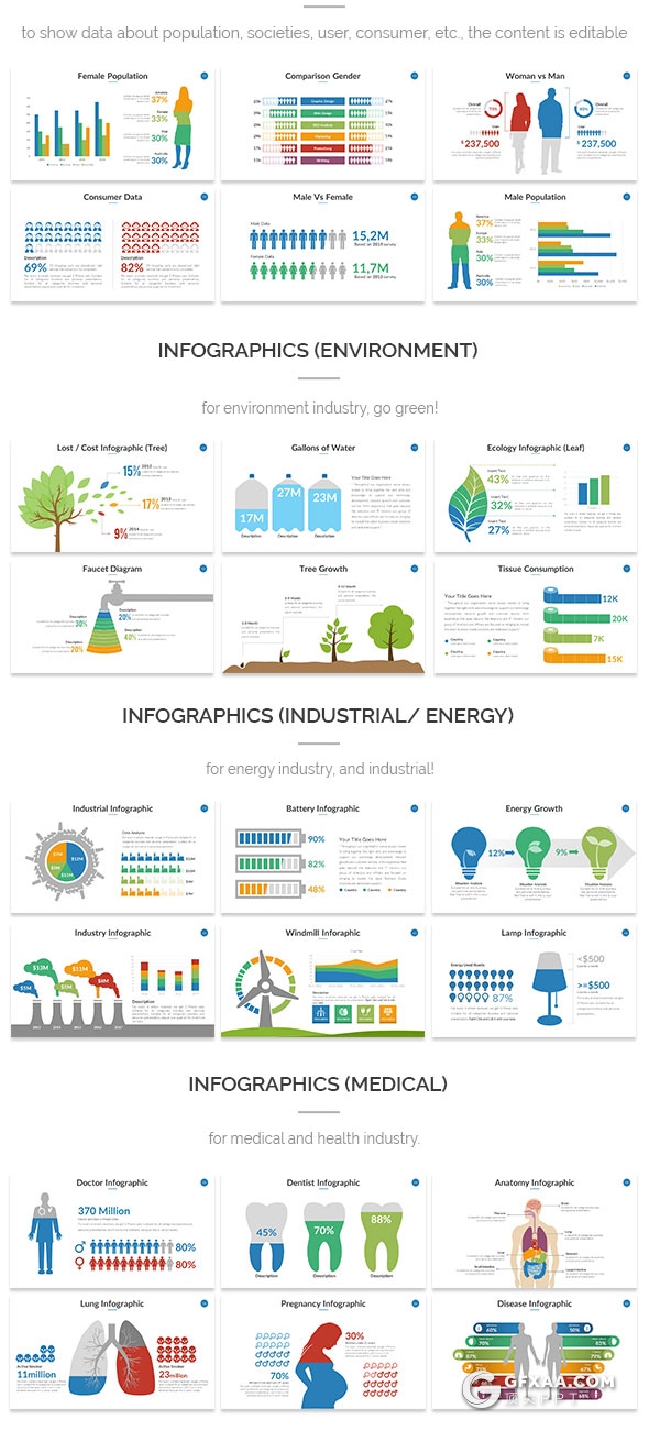 671页大型多用途PPT模板多种图表合集全动画演示 - 顶尖PPT
