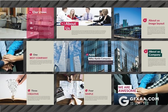 大图展示商务公司会议keynote模板 - 顶尖PPT