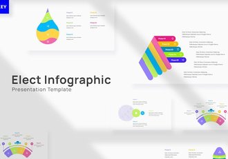 电子科技数据信息图表Keynote模板 - 顶尖PPT