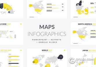 42页世界各国地图PPT模板 - 顶尖PPT