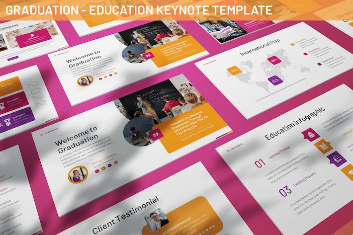 大学教育毕业教育大学生活展示通用keynote模板 - 顶尖PPT