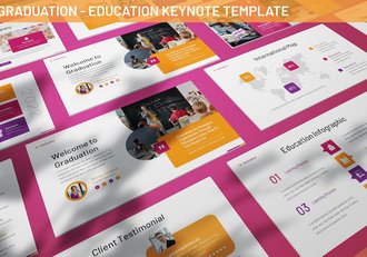 大学教育毕业教育大学生活展示通用keynote模板 - 顶尖PPT