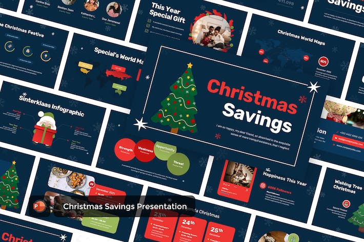 圣诞节消费促销营销PPT模板 - 顶尖PPT