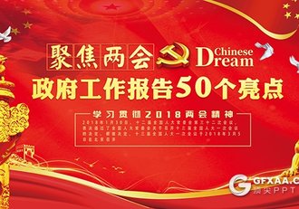 2018全国两会50个亮点解读PPT模板 - 顶尖PPT