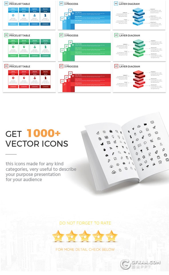 50页21种配色主题演讲报告keynote模板 - 顶尖PPT