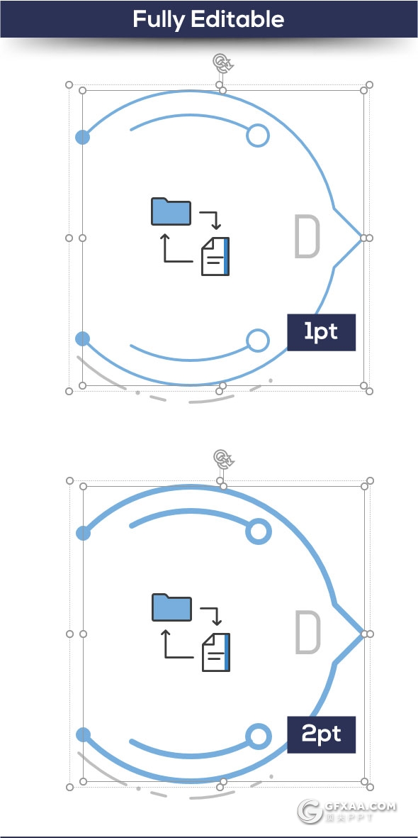 190个多用途线性图形图表PPT模板 - 顶尖PPT
