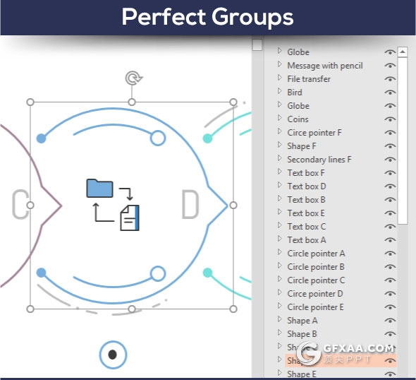 190个多用途线性图形图表PPT模板 - 顶尖PPT