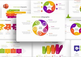 STAR模型信息图PPT模板 - 顶尖PPT