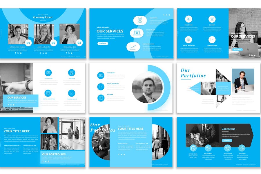 企业介绍商务信息展示通用keynote模板 - 顶尖PPT