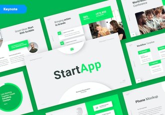 创业项目商业计划书路演Keynote模板 - 顶尖PPT